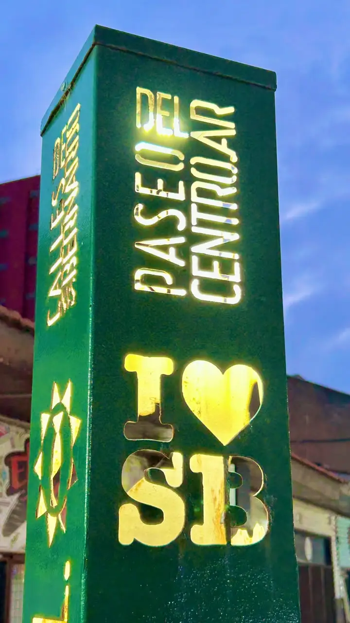 Detalle del tótem del Juego de las Calles